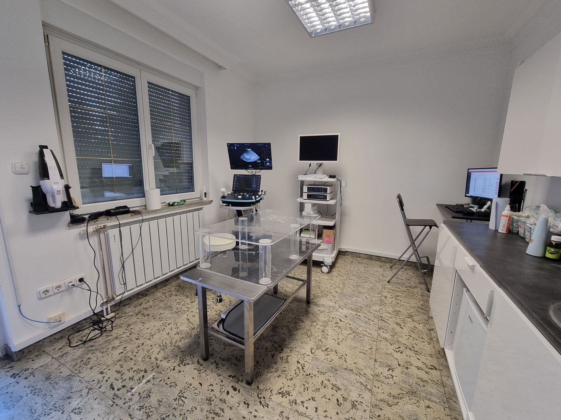 Diagnostic ultrasound and exam room